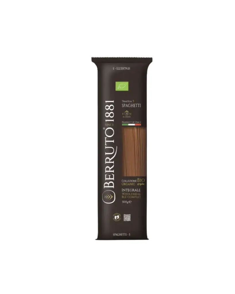 BERRUTO 100% ORGANIC INTEGRALE SPAGHETTI 500GMS 