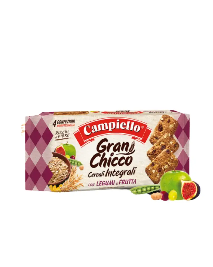 CAMPIELLO GRAN CHICCO CERALLI LEGUME & FRUIT COOKIES 410GMS 