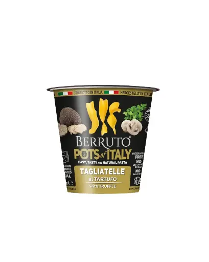 [8003740069490] BERRUTO POTS OF ITALY TAGLIATELLE WITH M'ROOM SAUCE 70GMS 