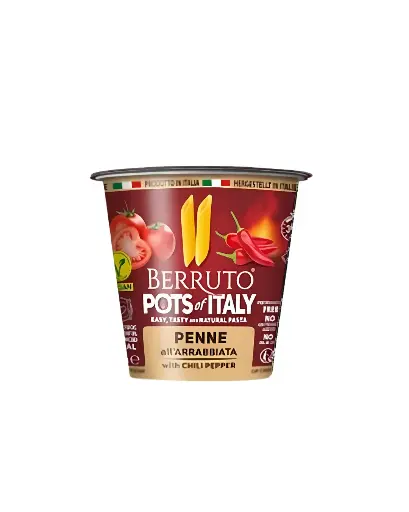 [8003740069476] BERRUTO POTS OF ITALY VEGAN  PENNE  CHILLI 70GMS 